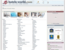 Tablet Screenshot of hotels-world.com